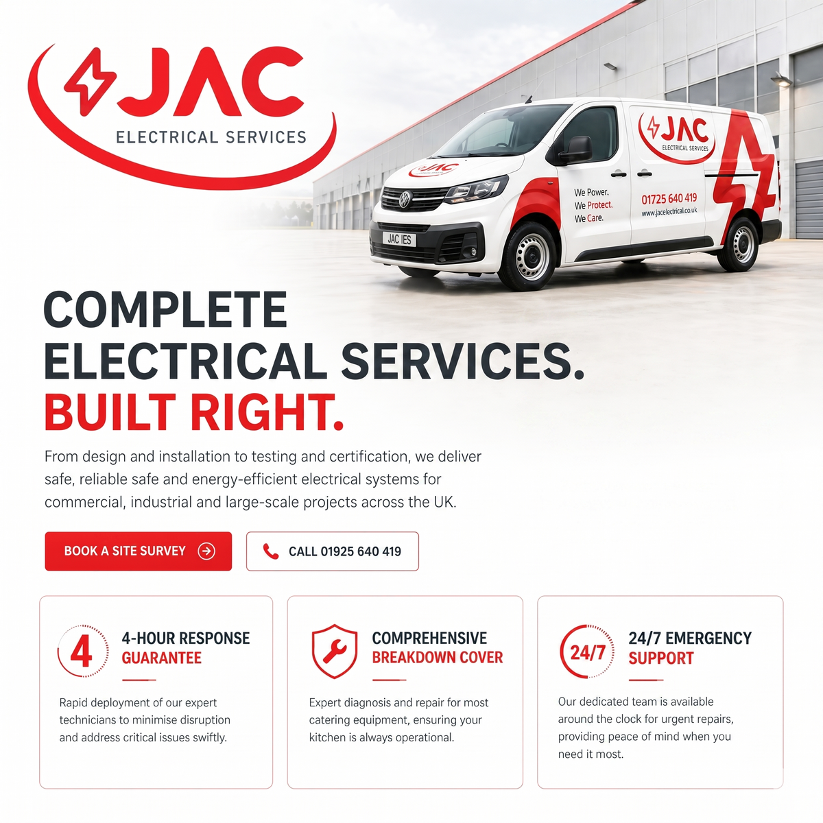 Commercial electrical panel installation and maintenance by JAC Electrical Services